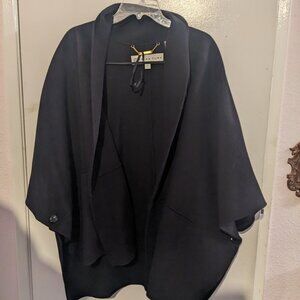 Trina Turk Cape - Black Wool - One Size